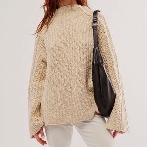 Free People Cream Sweater